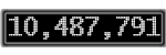 The GaugeControl contains 1 gauge with values: (10,487,801).