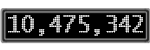 The GaugeControl contains 1 gauge with values: (10,475,345).